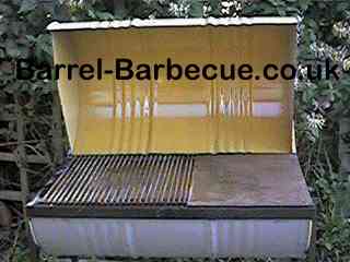 barrel barbecue open